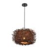 Elegant Rattan Ceiling Pendant Light Fixtures Bird Nest Chandeliers