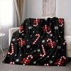 1Pc Christmas Candy Canes Blanket Soft And Comfortable Casual Warm Camping Travel Christmas Halloween Gift M91741
