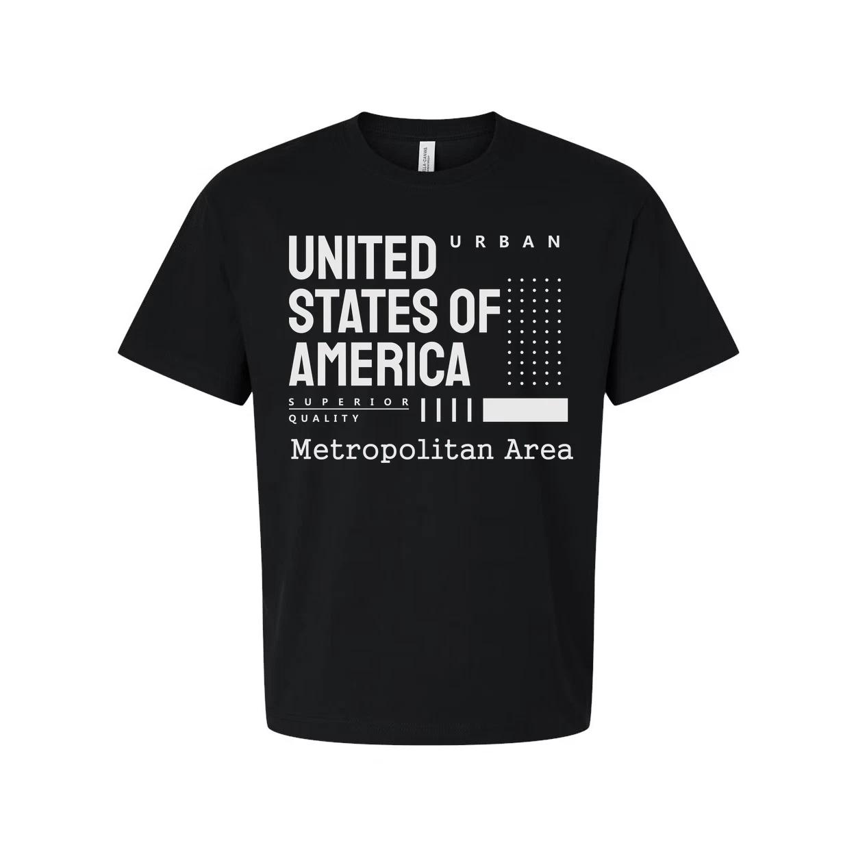 

Urban United States Of America Unisex T Shirt With Metropolitan Area Graphic Pri S
