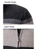 Men's Autumn/Winter Knit Cardigan Sweater Jacket with Velvet Lining