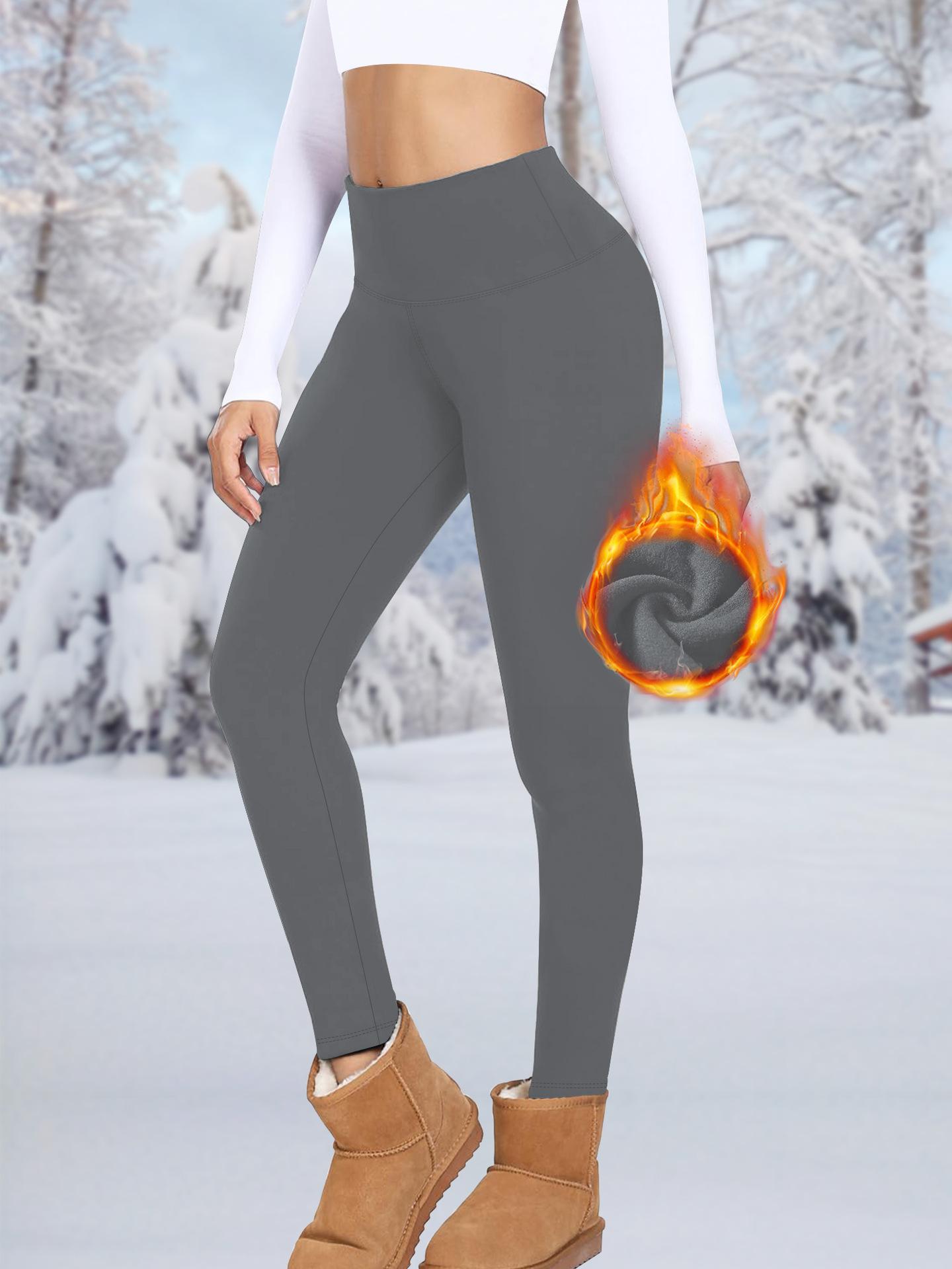 

Autumn/Winter Fleece-Lined Leggings for Women with High-Waisted Tummy-Control and Warmth Yoga Sports Leggings XXL