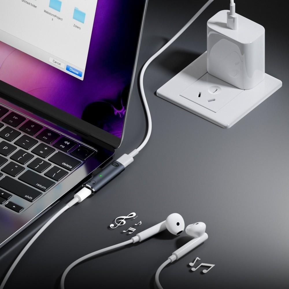 PD 100W USB C To 3.5mm Adapter Converter USB C Charge Adapter 2-in-1 Audio Adapter Mobile Phones