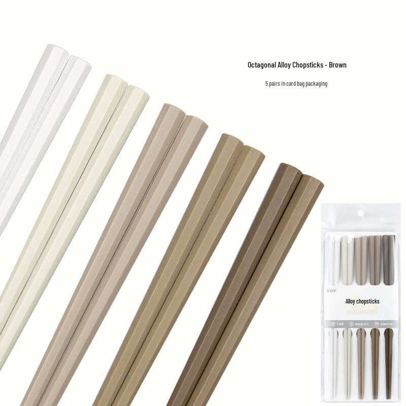 Ruhan High-End Japanese Octagonal Alloy Chopsticks
