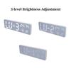 36*11.5*2.3cm Large RGB Digital Wall Clock TEMP Humidity Date Week Count-up Countdown 12/24H Bluetooth Time Synchronization LED Clock