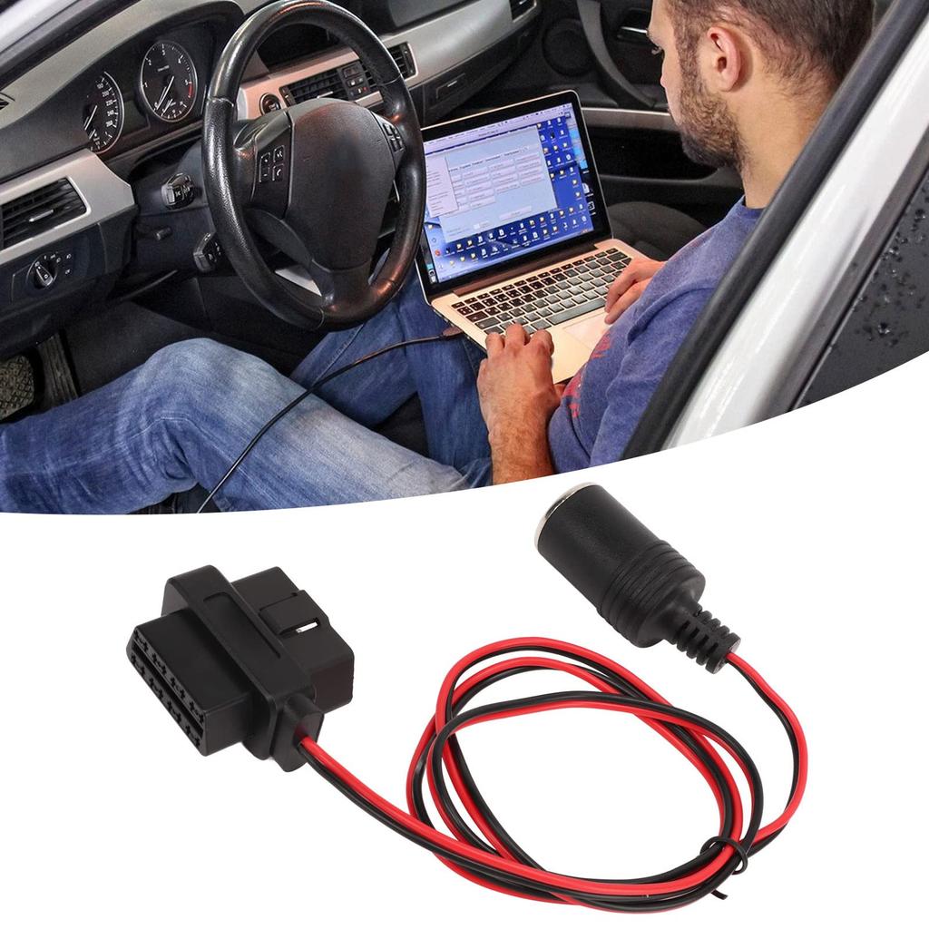 OBD2 Cigarette Lighter Adapter Car Cigarette Lighter Plug Car Repair Tool OBD2 T Head