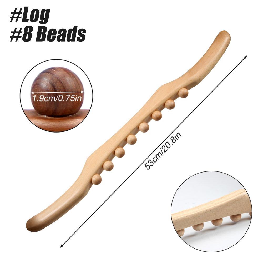36 Beads Wooden Massage Tool Myofascial Release for Stomach Cellulite Neck Waist Body Sculpting Therapy
