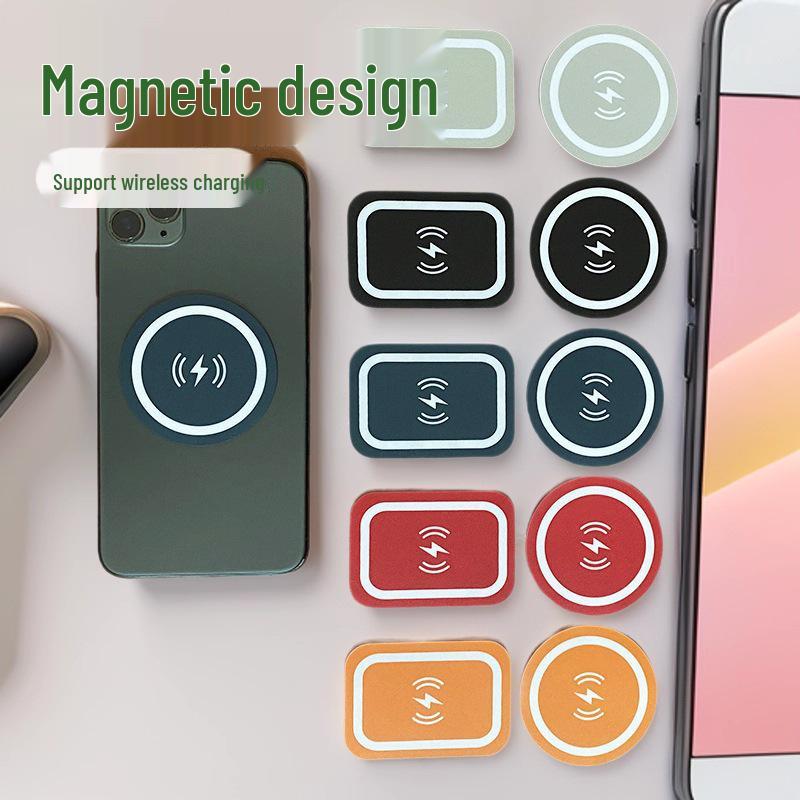 Magnetic Wireless Charging Car Phone Holder Sticker - Universal Iron Sheet