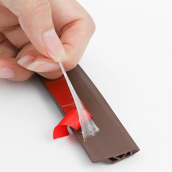 Silicone Door Seal Strip Waterproof Weather Gap Stripping Soundproof Door Adhesive Filler for Home