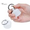 Engagement Ring Travel Case Holder Keychain with Secure Cylindrical Slot, Waterproof Portable Jewelry Pouch for Outdoor Case, Lightweight Storage Box