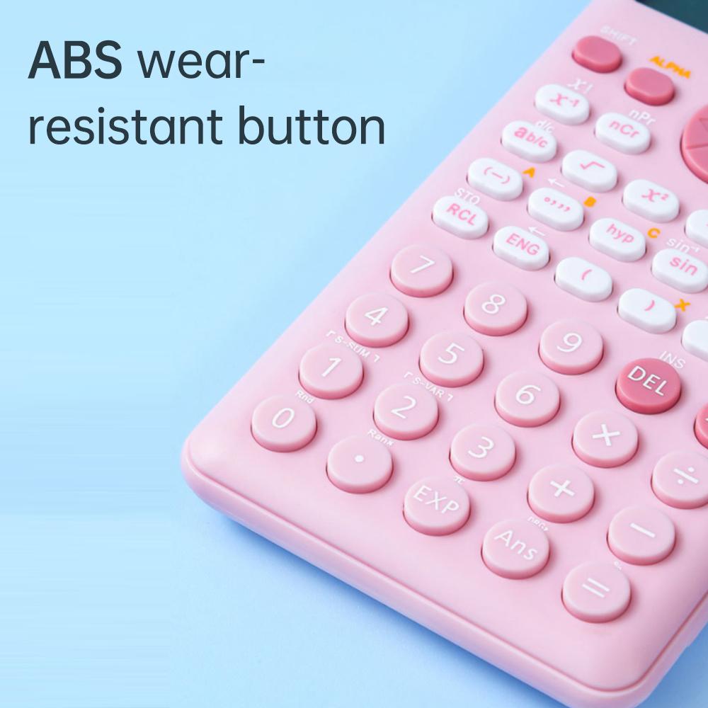 Scientific Calculators Pink Math Calculator With 240 Multi-functional Calculator 2 Lines Lcd Display Ideal For Teachers
