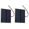 2Pcs 5.5V 0.6W Wired Solar Panel Multifunctional Portable Mini Solar Board Polysilicon
