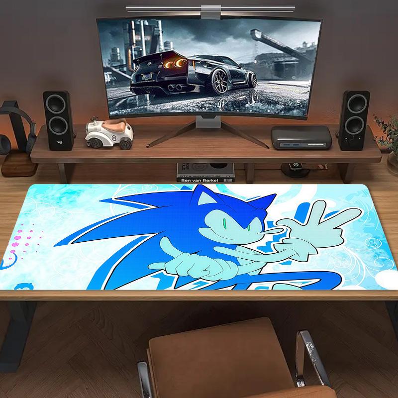Sonic Vibes Print  Cushion Non-slip Laptop Tablet Big Mousepad XXL Mat Mini PC Playmat With Lock Edge