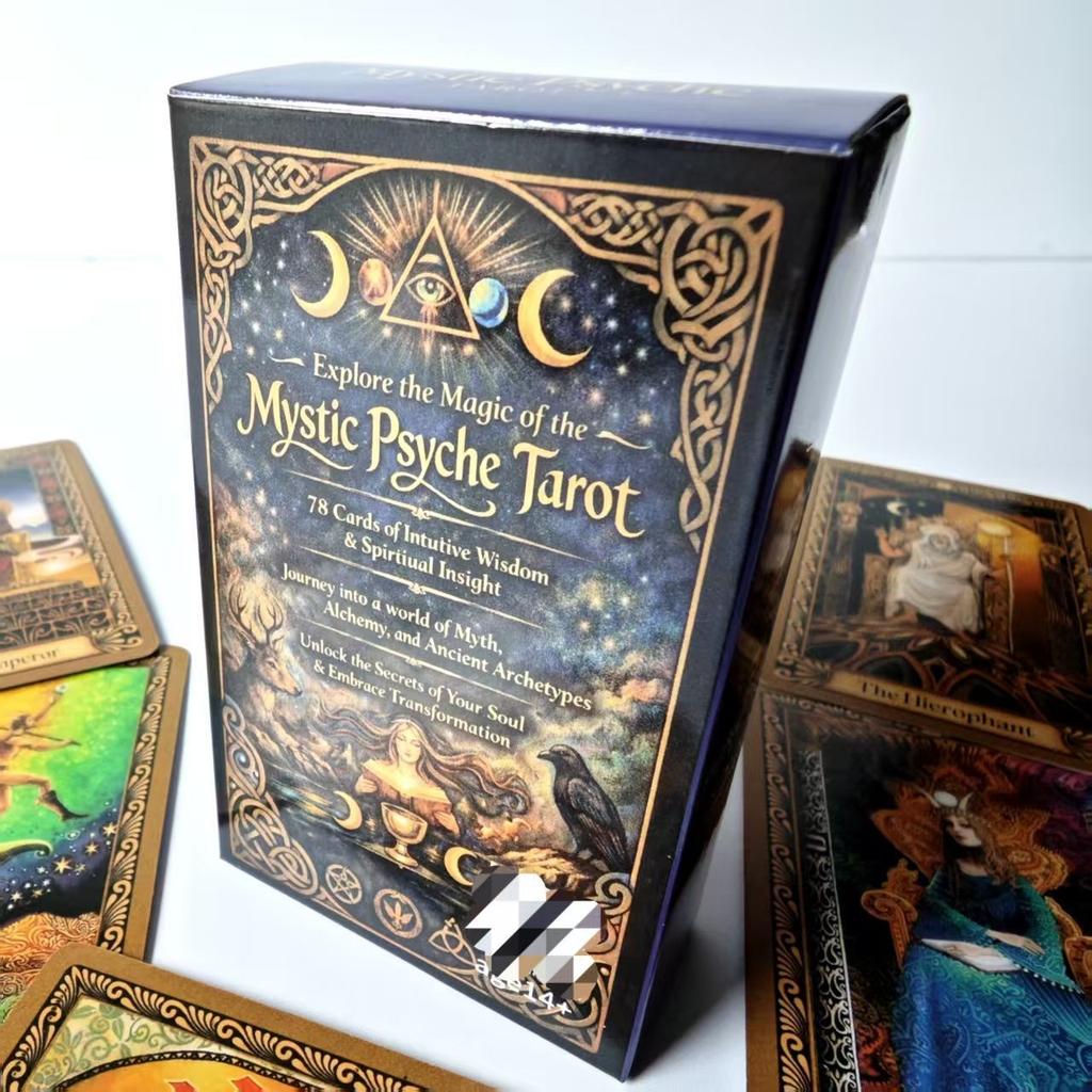 10.3*6cm Mystic Psyche Tarot Deck – 78-Card Set for Intuitive Wisdom, Spiritual Growth, and Archetypal Exploration