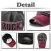 English ROCK American Casual CA513 [White Fang] Hat, Letters, Logo, Cap, Design, Sports, Men's, Women's, (Brown)