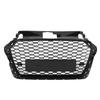 Front Bumper Radiator Grille ADA37840 RS Style Gloss Black Front Mesh Bumper Grill for 8V Facelift 2017 to 2020