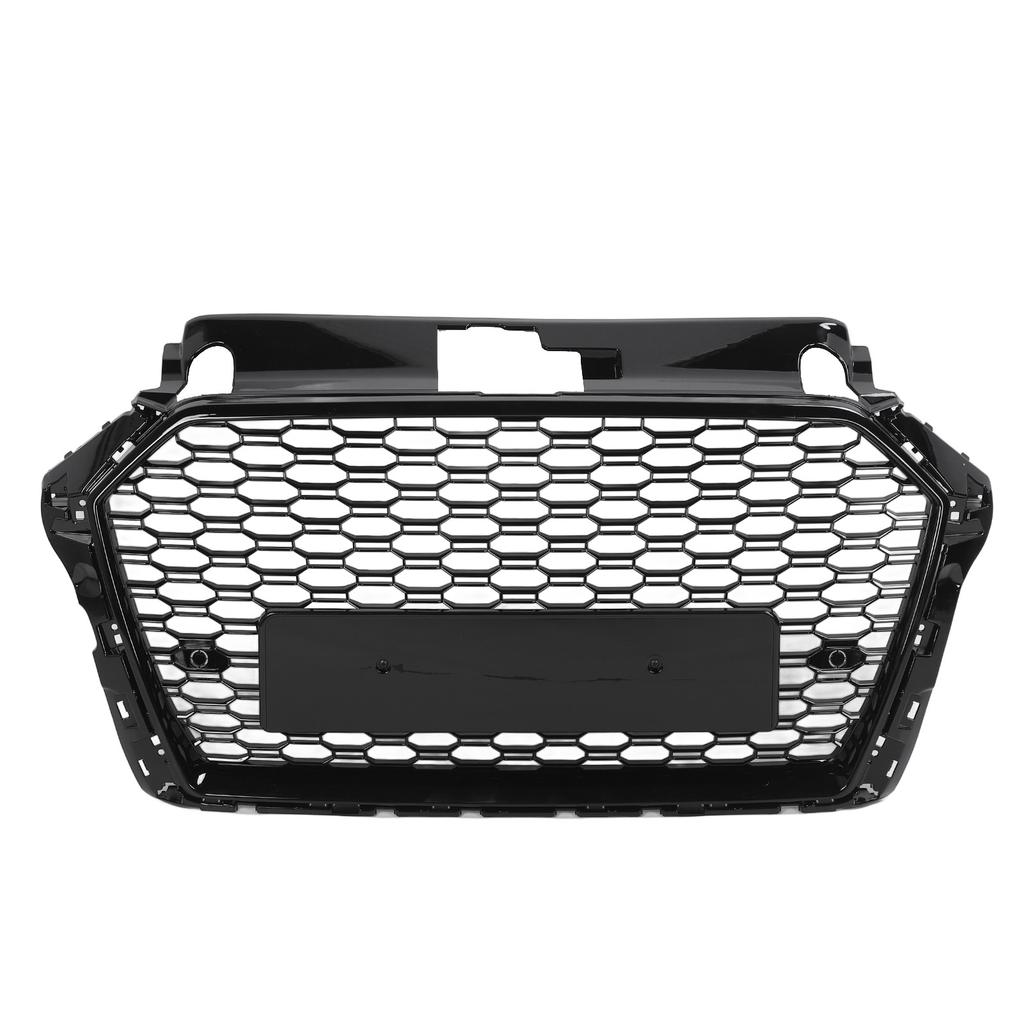 Front Bumper Radiator Grille ADA37840 RS Style Gloss Black Front Mesh Bumper Grill for 8V Facelift 2017 to 2020