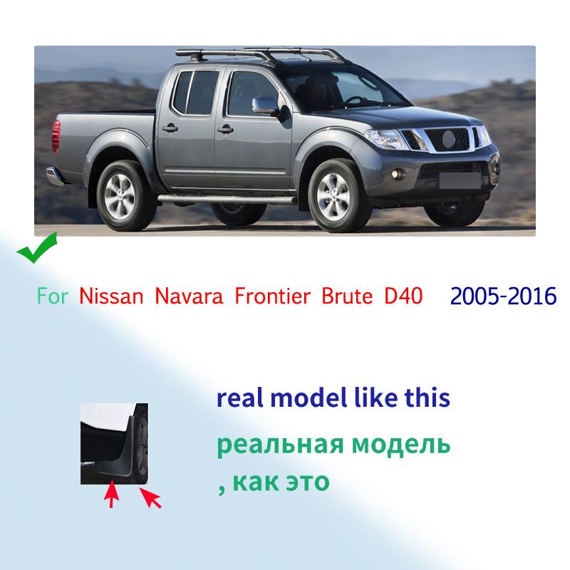 Apărătoare de noroi pentru Nissan Navara Frontier Brute D40 2005~2016 Apărătoare de noroi Flaps pentru stropire Apărătoare de noroi Accesorii 2006 2007 2008 2009