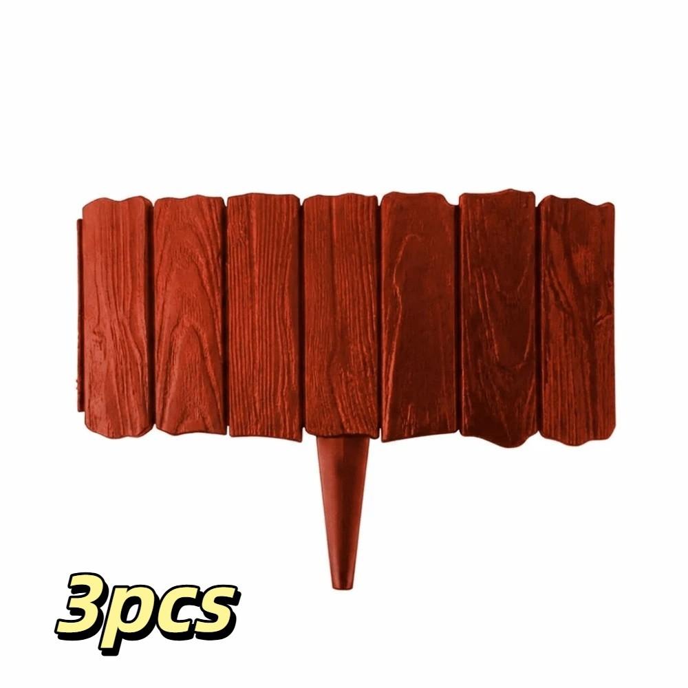 3pcs Interlocking Design Decorative Fence Panels Interlocking Fence Yard Patio