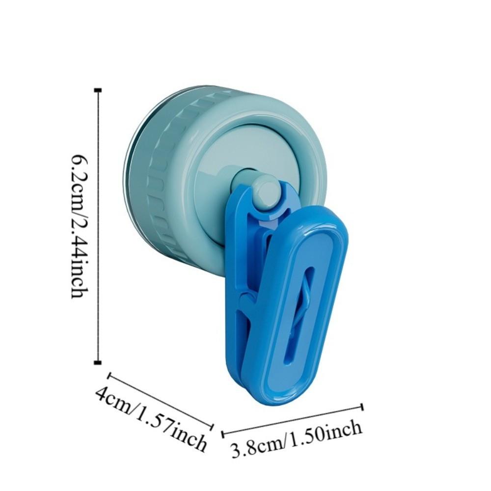 Wall Mounted No Drill Hook Space Saving Drying Sock Clip Hat Clip Suction Cup Storage Clip  Kitchen