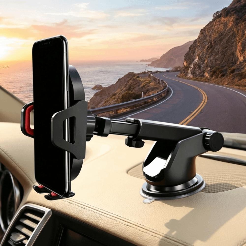 Rotate Car Phone Holder Retractable Arm Dashboard Bracket Phone Accessories Clip Stand  Car