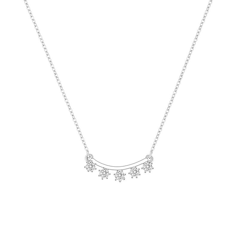 Smile Meteor Necklace Women'S Fashion Versatile Niche Exquisite Temperament Premium Diamond Pendant Gift Women Quality