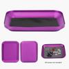 Magnetic Small Parts Tray Plate Screw Storage Nuts Screw Bolts (Purple)