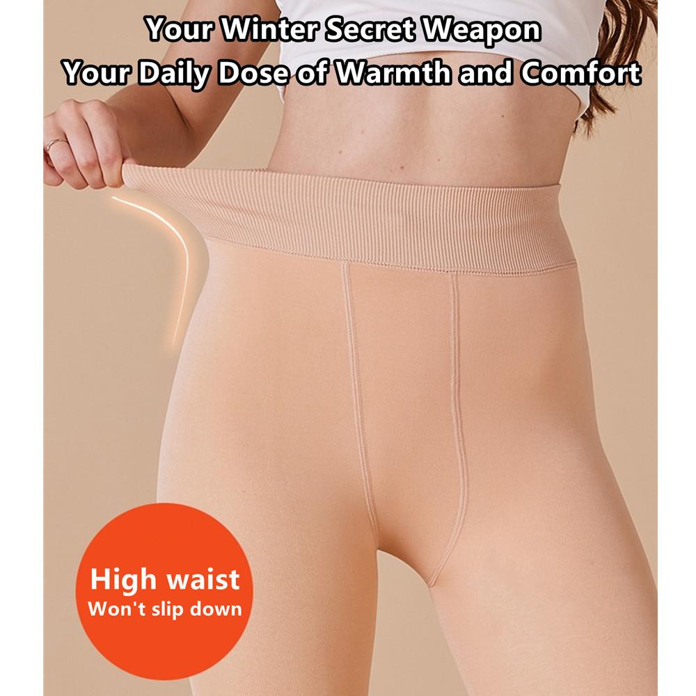 Dámské termální legíny s fleecovou podšívkou, Zimní teplé legíny s chodidly