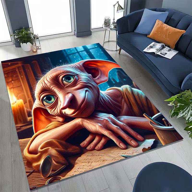 

Dobby-themed rugs from the classic Harry Potter series are suitable for decorating living rooms, bedrooms, sofas, and kitchens. 60x90cm
