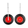 Boat Launching Wheels, 136.1 Kg Load Capacity, 381 Mm Aluminium Alloy Transom Wheel with Inflatable Rubber Tires, Folding Launch Wheels with 4 Quick