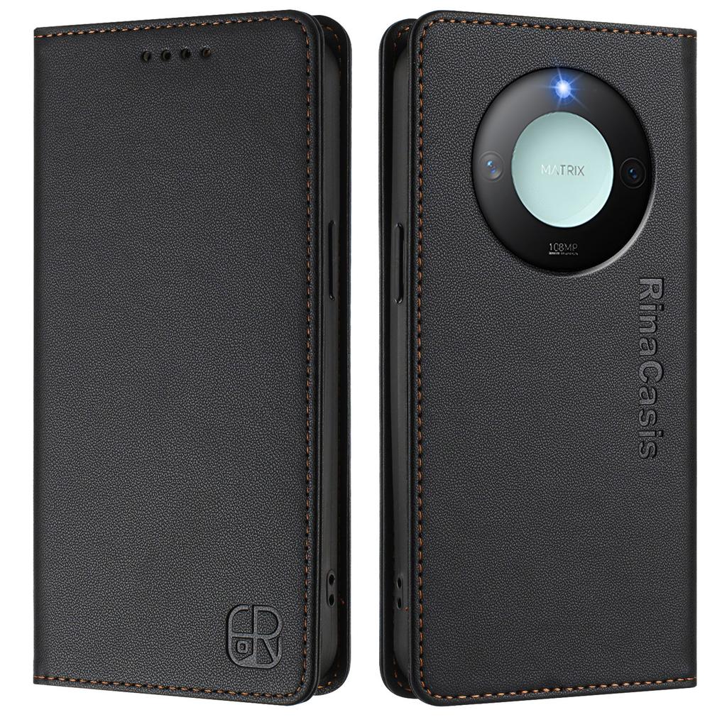 For Honor X60 5G/Honor X9c Smart 5G Leather Case RINACASIS RC01 Phone Cover with RFID Blocking Wallet Stand