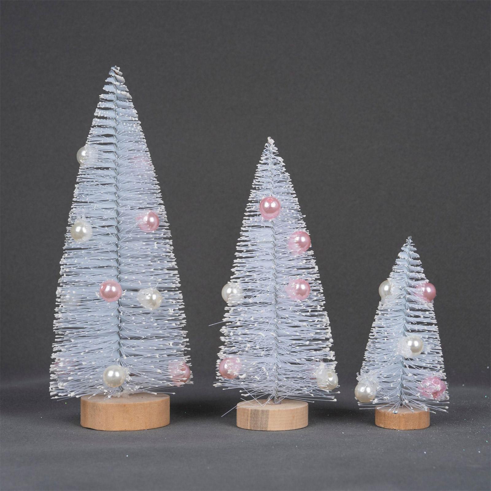 

Artificial Small Christmas Trees, Suitable For Christmas Party Home Desktop Decoration Winter Ornaments One Size белый