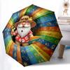 1 PC Automatic Folding Umbrella - Cartoon Pattern, Portable & Foldable Design with 8 Ribs, Christmas Birthday Gifts