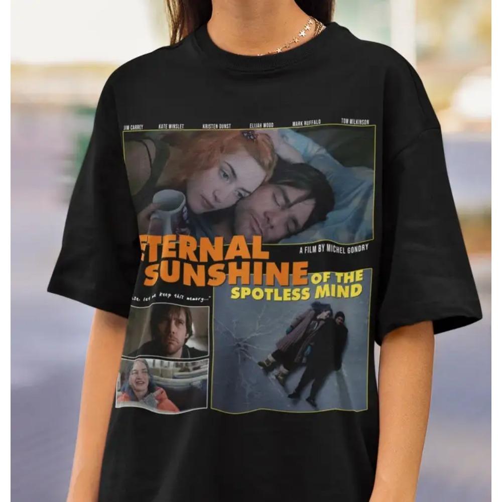 Eternal Sunshine of The Spotless Mind Movie T-shirt Unisex Vintage Retro Movie Tee Shirt S