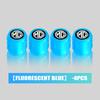 For MG Luminous Tire Valve Cap Car Wheel Hub Glowing Cover Auto Accessories RX5 RX8 350 550 6 3 5 7 ZR ZS HS GS GT Hector wue1