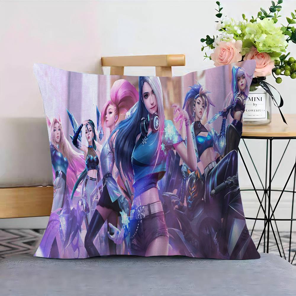 LOL KDA ALL OUT Cushion Cover Decorative Pillow Sofa Home Decor case pillow cases