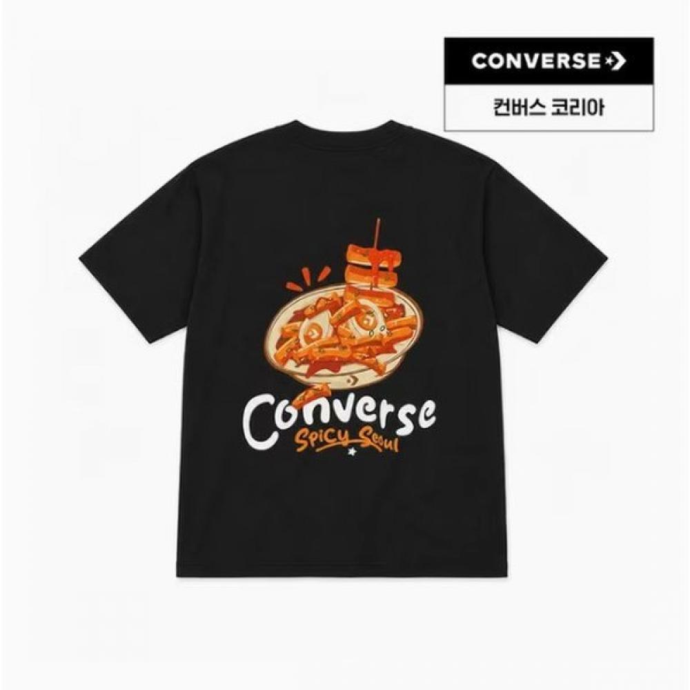 Converse STreeT Food CiTy Футболка с коротким рукавом Черный Uck170 023 90