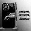 Cool Black Sports Car Front Glass phone case mobile phones for iphone 17 pro max cover for iPhone 17 16 15 14 13 12 pm Pro Plus