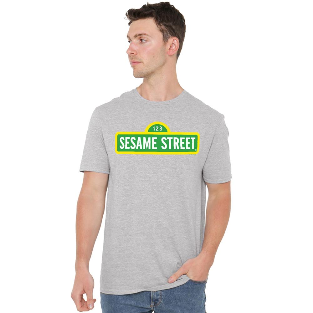 Sesame Street Unisex Adult Logo Heather T-Shirt