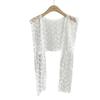 Embroidery Flower Lace Neck Guard Scarf Translucence Protect Neck Scarf Fake Collar Shawl  Holiday