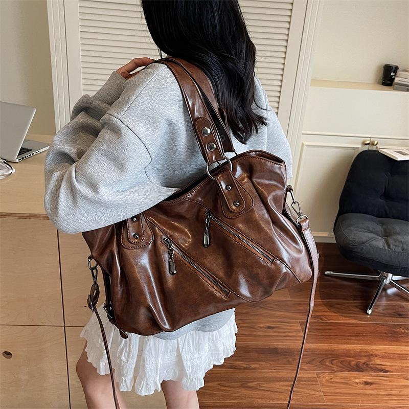 Large capacity bag New bag Women's fashion versatile messenger bag Casual shoulder tote handbag