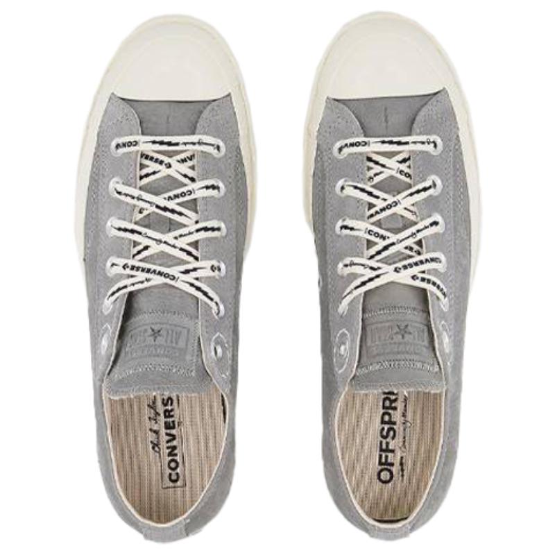Offspring Community X Converse Chuck Taylor All Star 1970s Non-Slip and Abrasion Low Top Board Shoes Unisex Grey