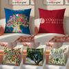 Art De Vivre LOccitane-L Pillow Case Anti-dustmite Pillowcase Invisible Zipper Silky Short Plush Sofa Cushion Cover
