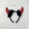 Halloween Cow Costume Animal Dress up Set Includes Cow Horn Headband, Tail, Bowtie for Kid Girl Halloween Cosplay Party