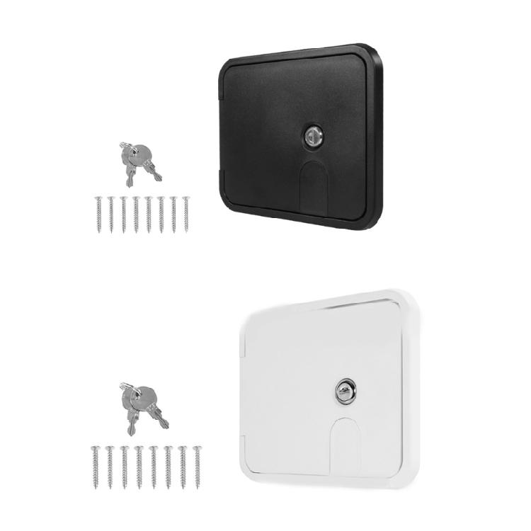 RVs Power Cord Hatches Cover ABS Trailer Storage Compartment Door With Secure Latches System And Quiet Operation