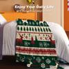 Joyful Companion, Cozy Christmas-Themed Flannel Throw Blanket - Soft, Lightweight & Warm for All Seasons - Perfect for Bed, Sofa