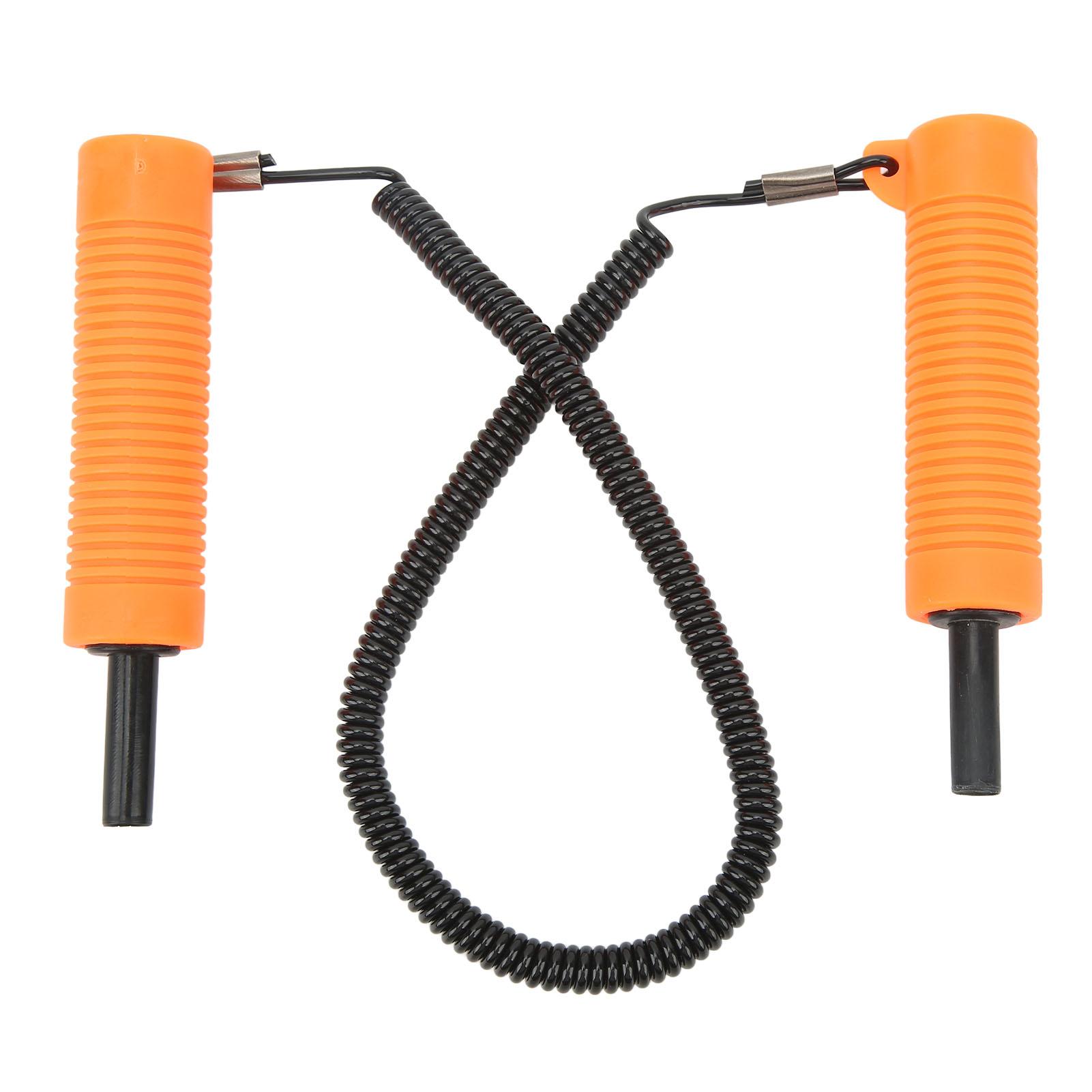 

Emergency Ice Cone Fishing Ice Cone Set Ice Fishing Safety Cone Stainless Steel Orange Telescopic Ice Cone Outdoor Winter Gear жёлтый