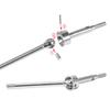 Steel Front Rear Axle Shafts 5mm Extended +2mm Thread Longer Driveshaft for 1/18 RC Crawler Car TRX4M Upgrade Parts
