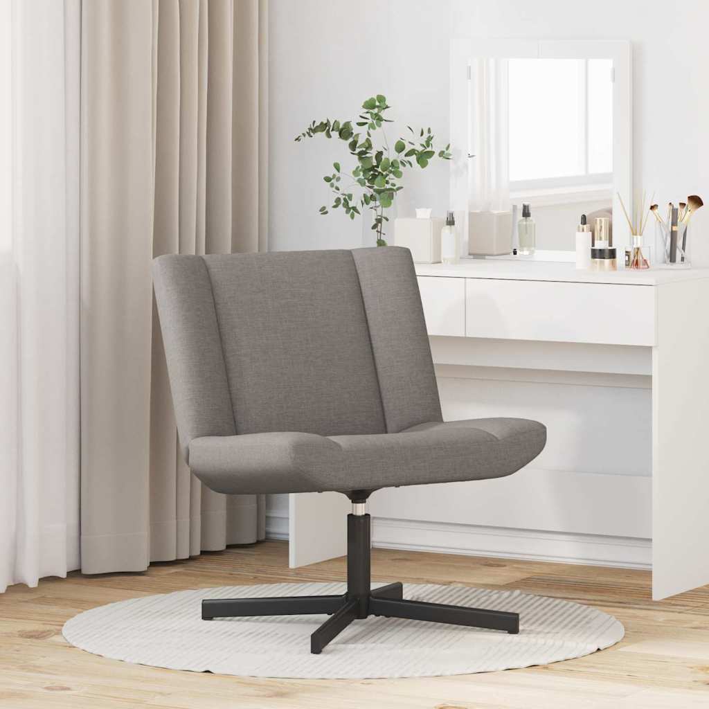 Swivel Chair Beige 63 x 75 x 76 cm Fabric