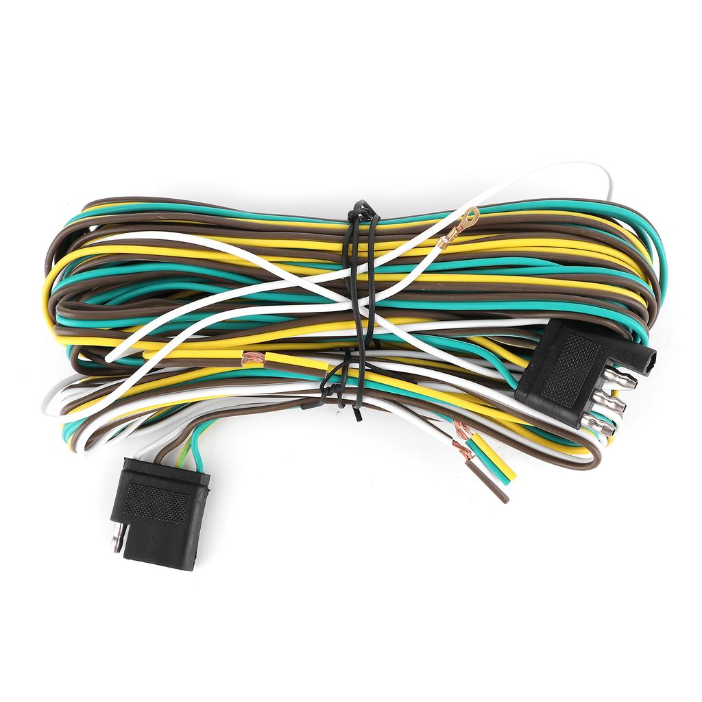 Trailer Wiring Harness Extension Kit 36FT 8.5+2.4m 4 Wire 4Flat 4 Pin with Male Female Plug