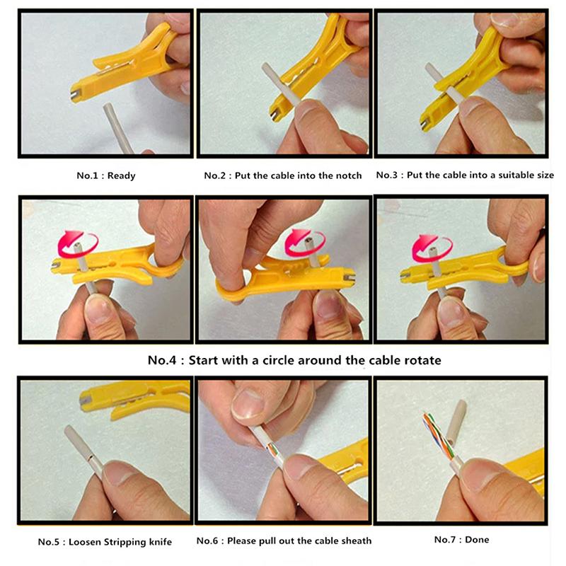 Wire Stripper Knife Crimper Pliers Crimping Tool Cable Stripping Wire Cutter